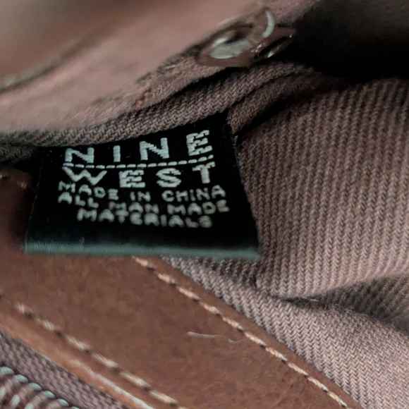 Nine West Chocolate Brown Woven Shoulder Bag - Picture 7 of 10